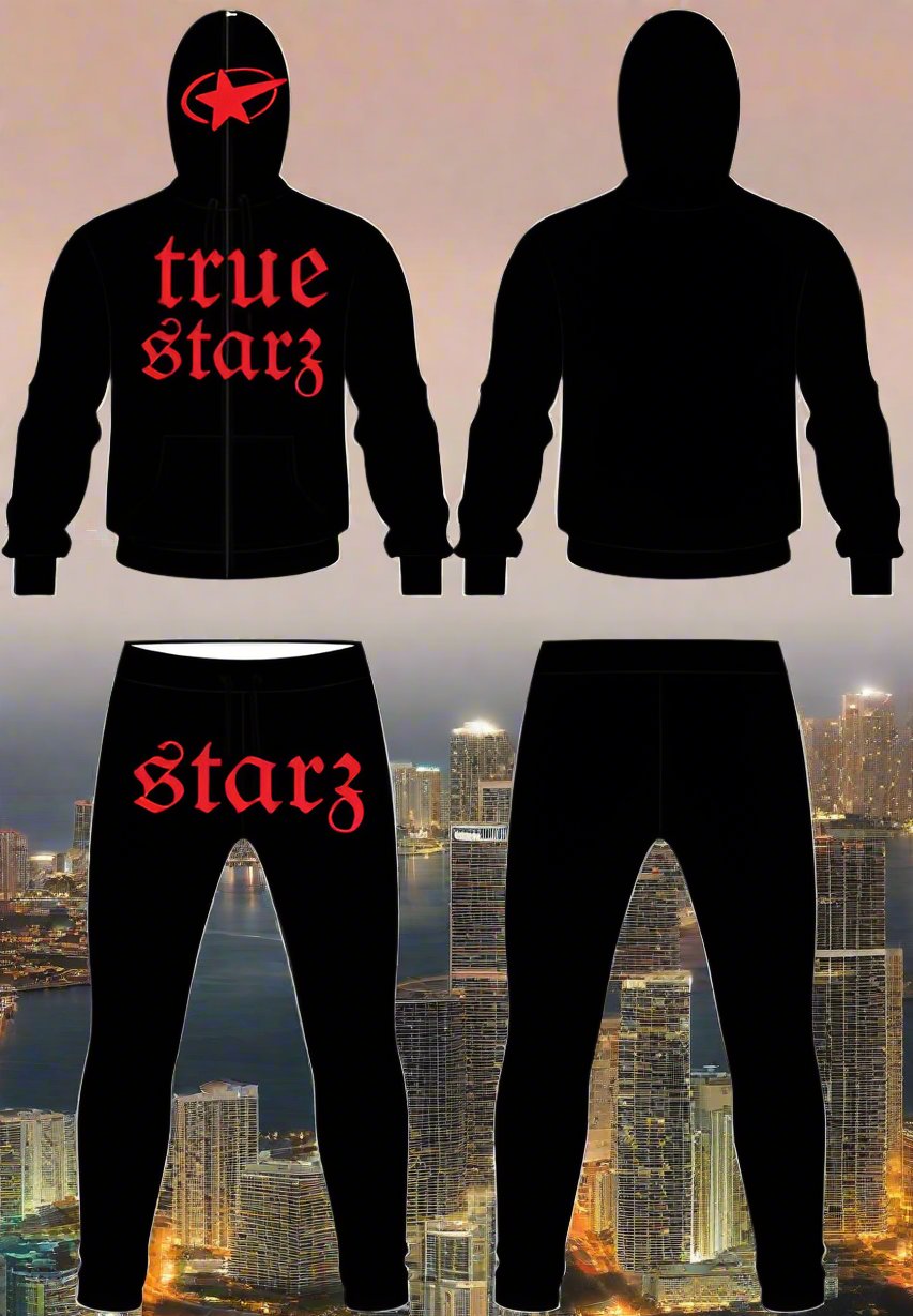 I see red true Starz track suit